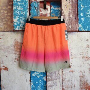 Boy's Kids Russell Pull-On Gradient Shorts Printed Woven Short XXLARGE Orange